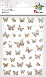 Naklejki foliowe Motyle złote i holograficzne - Titanum