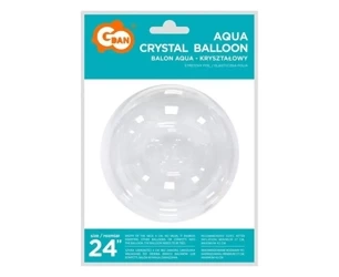 Balon Aqua kryształowy bez nadruku 42cm - Godan