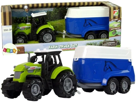 Traktor z przyczepka dla konia - Leantoys
