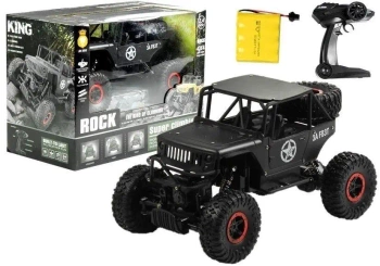 Jeep R/C 1:18 czarny - Leantoys