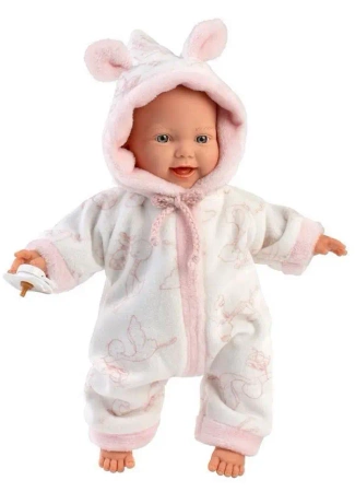Lalka bobas miękki brzuszek dziewczynka 32cm - Llorens
