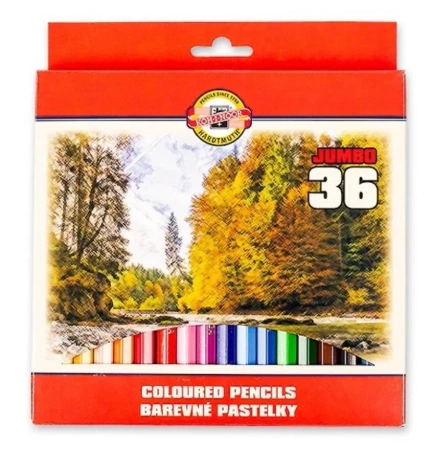Kredki Omega Jumbo 36 kolorów - Koh-I-Noor