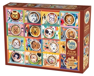Puzzle 275 XL Latte ze szczeniakami 113532 - Cobble Hill