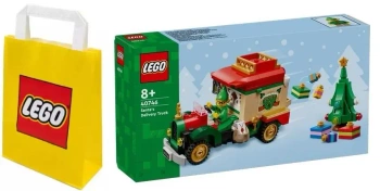 LEGO ICONIC 40746 CIĘŻARÓWKA ŚWIĘTEGO MIKOŁAJA + TORBA PAPIEROWA