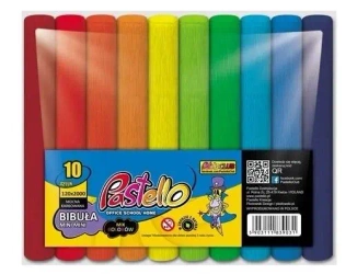 Bibuła marszczona w rolce mini mini 12x200cm 10 kolorów - Alfa Pastello