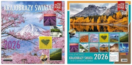Kalendarz 2026 ścienny Classic Krajobrazy świata - Kukartka
