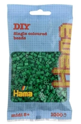 Koraliki Midi w woreczku 1000el zielone - Hama
