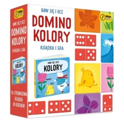Baw się i ucz Domino Kolory Gra i książka - Wilga Play