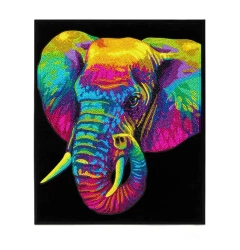 Diamond Dotz - Adults Flocked Neon Elephant