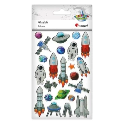 Naklejki żywica kosmos 23szt mix - Titanum