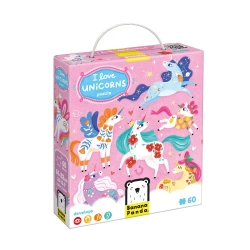I Love Unicorns. Puzzle 4+ - Banana Panda
