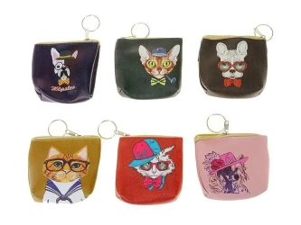 Portmonetka z kotkiem zapinana MIX - ADAR
