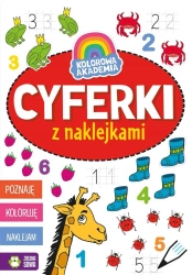 Kolorowa Akademia. Cyferki z naklejkami - praca zbiorowa