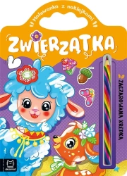Malowanka z naklejkami Zwierzątka - Anna Podgórska