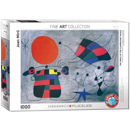 Puzzle 1000 elementów. Uśmiech ekstrawaganckich skrzydeł, Joan Miro