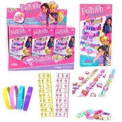 Bransoletki DIY zawieszki wzory litery - Leantoys