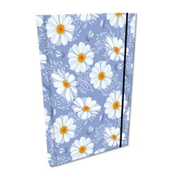 Notes A5 kratka z gumką Soft Touch Stokrotki Retro - EV-Corp