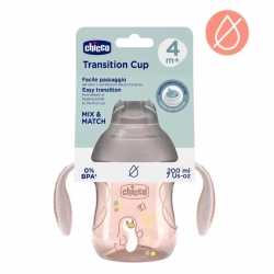 Kubek treningowy z miękkim ustnik 200ml beż 4m+ - Chicco