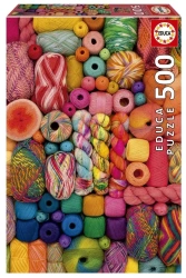 Puzzle 500 Kolorowa przędza - Educa