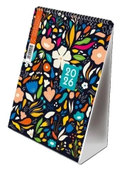 Kalendarz 2026 A5 pionowy ze spiralką kwiaty - Michalczyk i Prokop