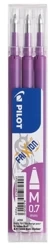 Wkład do wymazywalnego pióra kulkowego Frixion 0,7 jasno fioletowy  3 szt. - PILOT