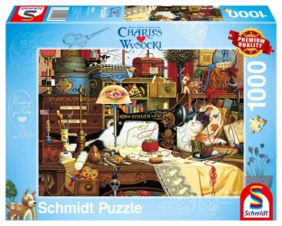 Puzzle 1000 PQ C. WYSOCKI Maggie Krawcowa - Schmidt Puzzle