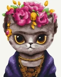 Malowanie po numerach - Kotka Fryda 40x50cm - Twoje Hobby