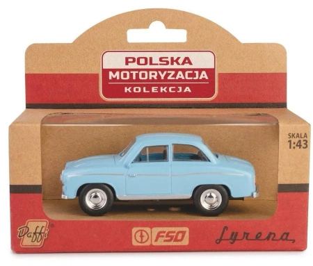 Kolekcja PRL Syrena 104 niebieska - Daffi