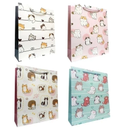 Torebka prezentowa dziecięca S Kociaki mix - Ju-Piter