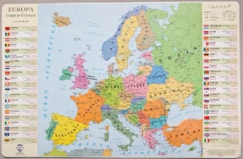 Podkładka mapa polityczna Europy - Zachem