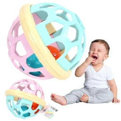 Kula z grzechotkami pastelowa - Technok