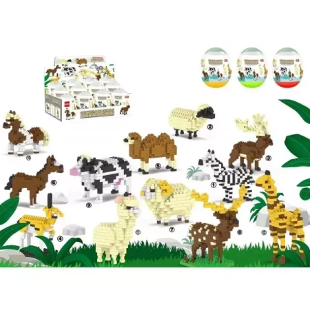 Mini klocki Zwierzęta - Trifox