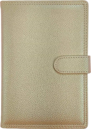 Kalendarz 2026 A5 dzienny z zapięciem hologram złoty - Panta Plast kalendarze