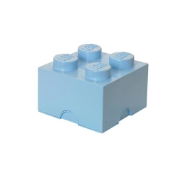 LEGO(R) pojemnik klocek czwórka błękitny - NHG