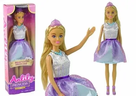Lalka Anlily princess księżniczka fiolet - Leantoys