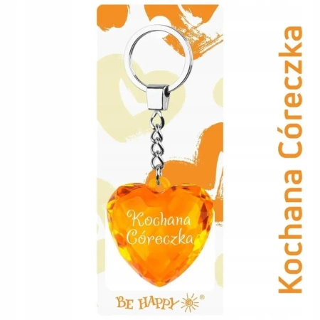Brelok Serce Kochana Córeczka - Be-Happy Gifts