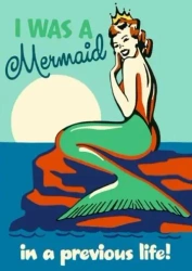 Karnet B6 z kopertą Byłam syreną - Madame Treacle