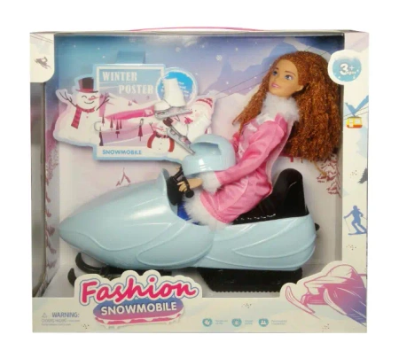 Lalka ze skuterem śnieżnym - SWEDE