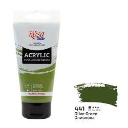 Farba akrylowa olive green 441 75ml - Rosa