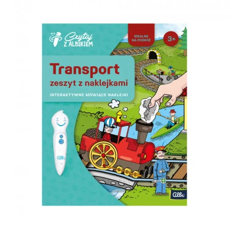 Czytaj z Albikiem Zeszyt z naklejkami Transport