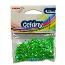 Cekiny tęczowe T 20 zielony - Brewis