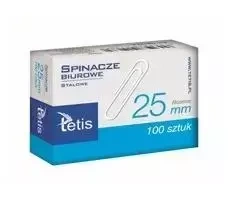 Spinacze biurowe 25mm 100szt. GS140-A - Tetis