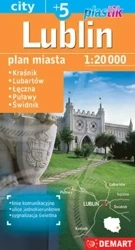 Plan miasta Lublin 5+ 1:20 000 plastik w.2023 - praca zbiorowa