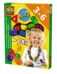 Drewniane korale - nauka nawlekania - SES NL