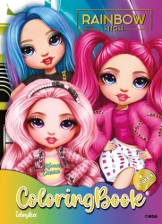 Kolorowanka z naklejkami Rainbow High ColoringBook - Ideyka