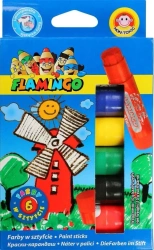 Farby w sztyfcie 6 kolorów - Titanum