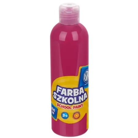 Farba szkolna naturalna tempera Astra 250 ml różowa - ASTRA art-pap