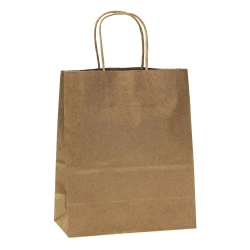 Torebki prezentowe Kraft M-3 12 sztuk - ROZETTE