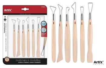 Narzędzia do rzeźbienia 6szt metalowe - Artix