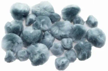 Pompony puszyste szare 24szt - Brewis